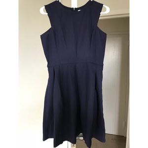 Business casual blue navy dress